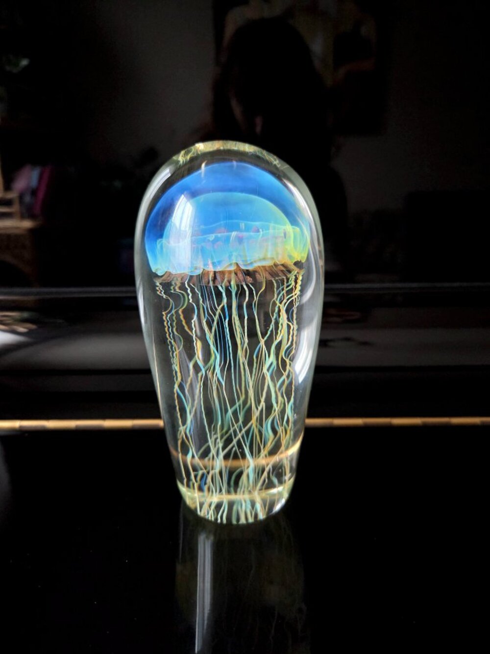 Vintage Signed Richard Satava 3267-08 Jellyfish collection Paperweight - Picture 2 of 8